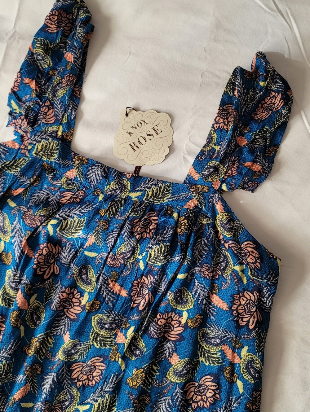 "Off The Coast" Floral Bohemian Style Maxi Dress